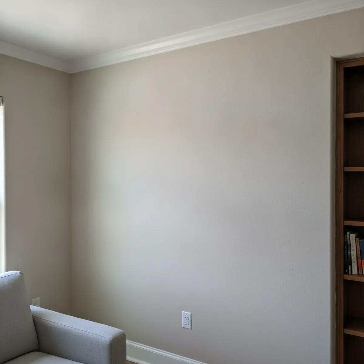 Smooth, texture-matched drywall repair finished in a Las Cruces home
