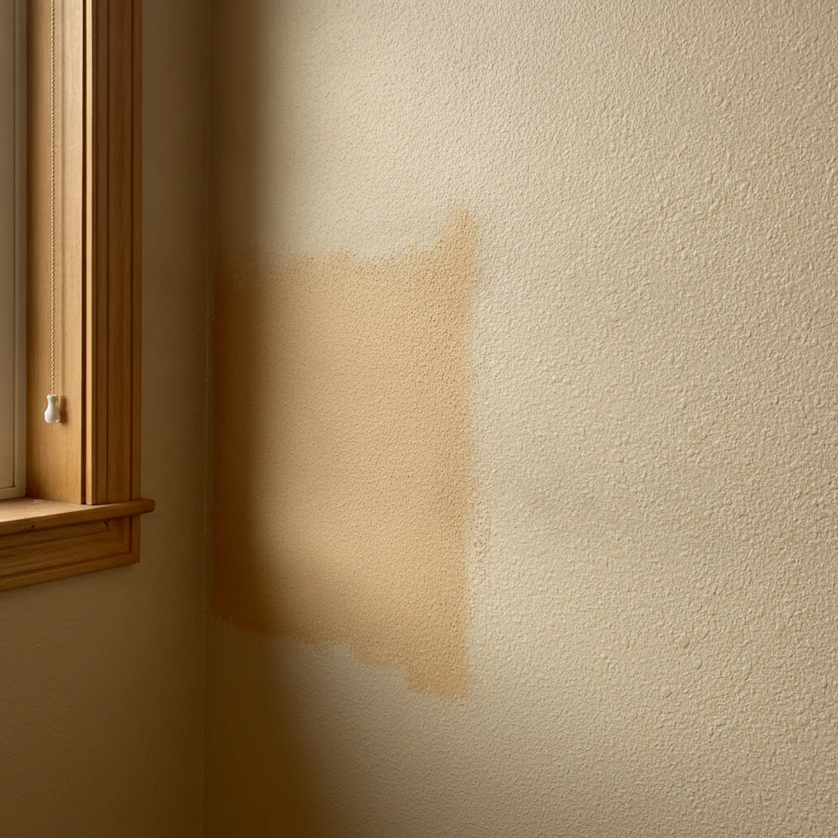 Flawless hand-matched wall texture on a repaired drywall surface